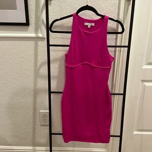 Pink bodycon dress